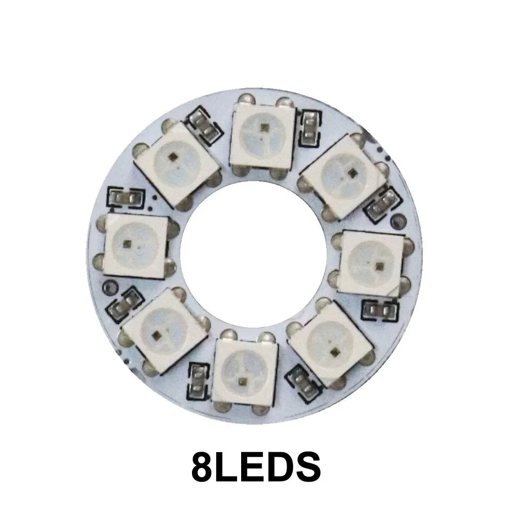 WS2812B 5050 RGB Led Digital Panel Light Matrix Flexible Screen  WS2812 Ring Individually Addressable Pixels DC5V