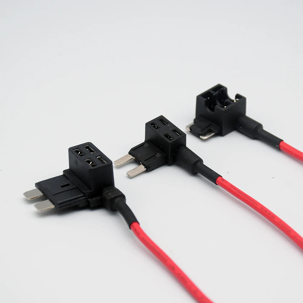 10pcs12V MINI SMALL MEDIUM Size Car Fuse Holder Add-a-circuit TAP Adapter Micro Mini Standard ATM Blade Fuse