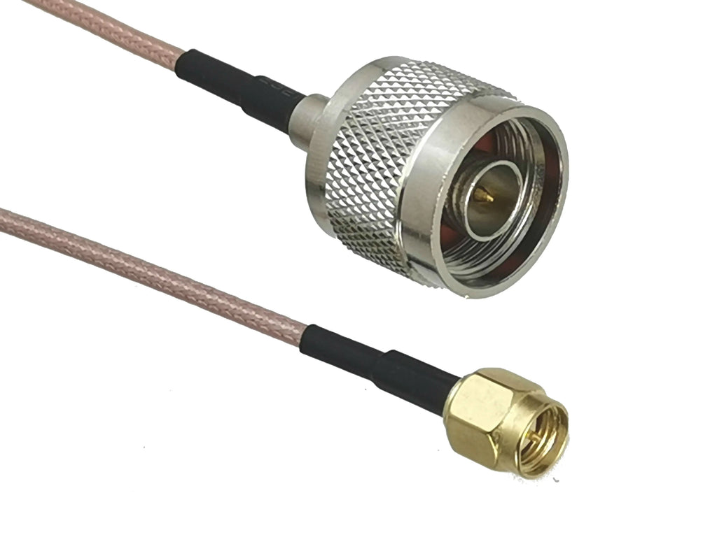 1Pcs RG316 Cable N male plug to SMA male plug Connector Crimp RF Coaxial Jumper pigtail 4inch~5M