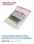 33ValuesX 20PCS=660PCS 1206 SMD Resistor Kit Assorted Kit 1ohm-1M Ohm 1%  Sample Kit