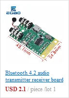 EGBO XY-WRBT Audio Receiver Board, Bluetooth 5.0, MP3 Lossless Decoder, Wireless Stereo Music Module