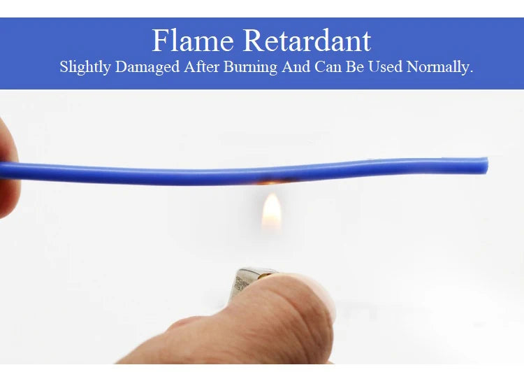 1M/5M Heat-resistant Cable 30 28 26 24 22 20 18 16 15 14 13 12 10 AWG Ultra Soft Silicone Wire High Temperature Flexible Copper