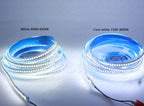 1/2/3/4/5m/lot 10mm PCB 2835 SMD 1200 LED Strip Tape DC12V 24V IP20 Non Waterproof Flexible Light 240 Leds/m, White Warm White