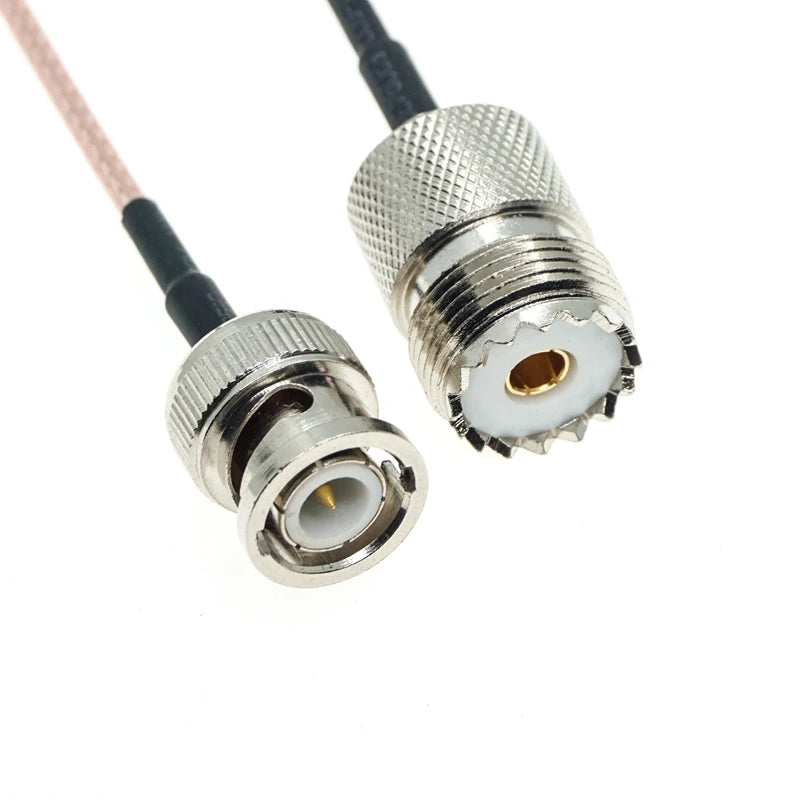 BNC Male Q9 to UHF PL259 Male SO239 PL-259 SO-239 Female plug Jumper Pigtail FPV RG316 Cable