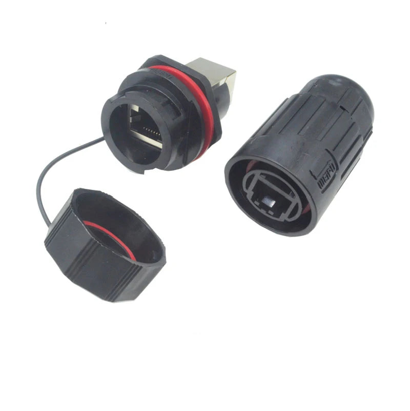 Original Weipu RJ45 Network Connector IP67 Waterproof Male Plug RJ45F6 Female Socket RJ45F71RA Elbow RJ45F71 Straight Socket
