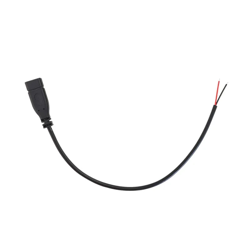 1/2/5Pcs USB Type C Male / Female 2/4 Pin Pigtail Extension Power Cable Data Charging DIY Repair USB Type-C Plug Socket Connect