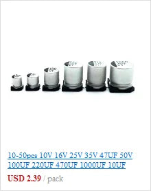 50pcs/lot 3296W Series 500R 1K 2K 5K 10K 20K 50K 100K 200K 1M Multi-turn Potentiometer 10K Variable Resistors with Box Set