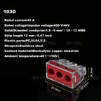 25/50/100PC DIY YOU 102/103D/104D/104/106/108 Universal Compact Wire Wiring Connector Conductor Terminal Block With Lever