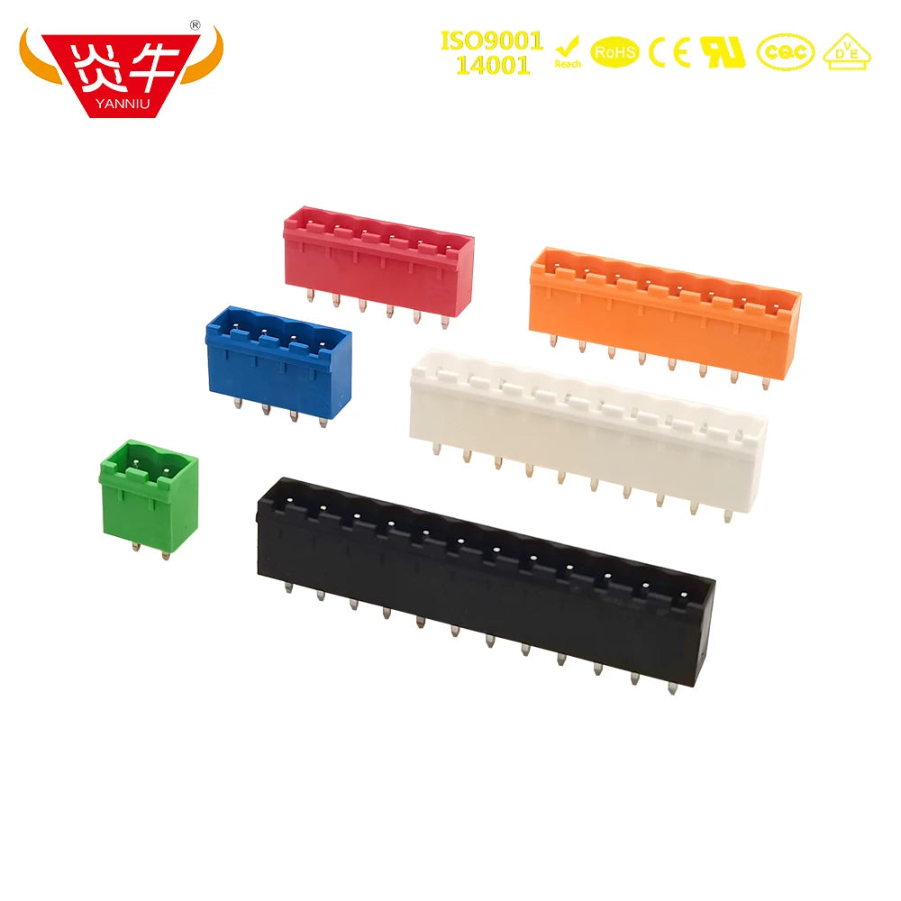 50Pcs KF2EDGVC 5.08 2P ~ 12P PCB CONNECTOR PLUG-IN TEMINAL BLOCK 2EDGVC 5.08mm 2PIN ~ 12PIN MSTBVA 2,5 G 1758018 PHOENIX  KEFA