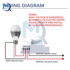 AC85-250V TDL-1918 5.8G Microwave Radar Sensor Switch Fully Automatic Induction Microwave Detector Radar Switch