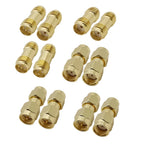 18Pcs/Box SMA Connector Kit Gold-plated Brass SMA & RP-SMA Male Female Straight Right Angle RF Coaxial Adapter Coaxial Adapter