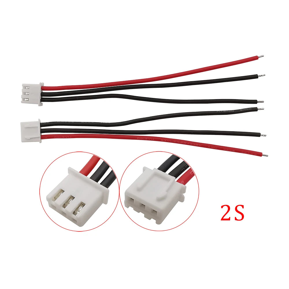 5Pcs 1S 2S 3S 4S 5S 6S 7S Lipo Battery Balance Charger Cable Wire IMAX B6 Balance Cable Connector 2.54mm JST-XH Cable for RC