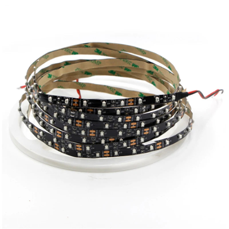 True Orange LED Strip Light 600nm, 5050/3528 SMD, 12V Non-Waterproof/Waterproof, Black LED Tape Rope Lights