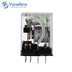 Relay MY4P HH54P MY4NJ Coil General DPDT Micro Mini Electromagnetic Relay Switch with Socket Base LED AC 110V 220V DC 12V 24V