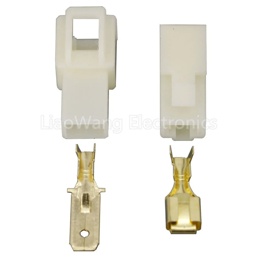 6.3mm 1 Pin DJ7011-6.3-11/21 Automotive Electrical Connector Cable Terminal Plug Kits Motorcycle Ebike Car Terminal Male Female