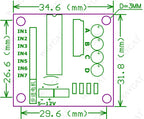 High-power ULN2003 Stepper Motor Driver Board Test Module For Arduino AVR SMD