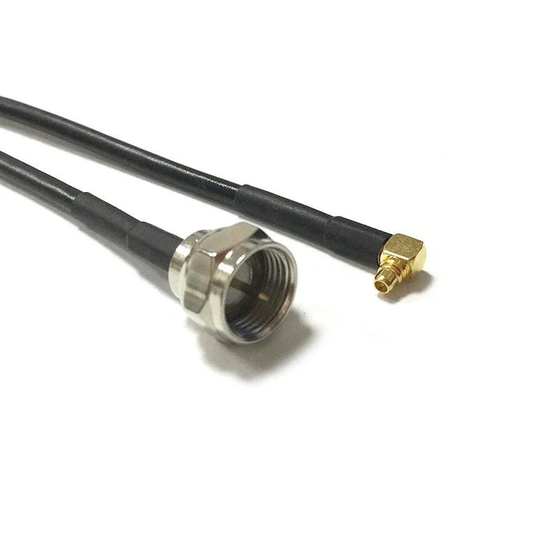 New F Male Female Jack Switch MMCX  Male Plug Right  Angle  RF Coax Cable RG174  Wholesale  Cabl Adapter