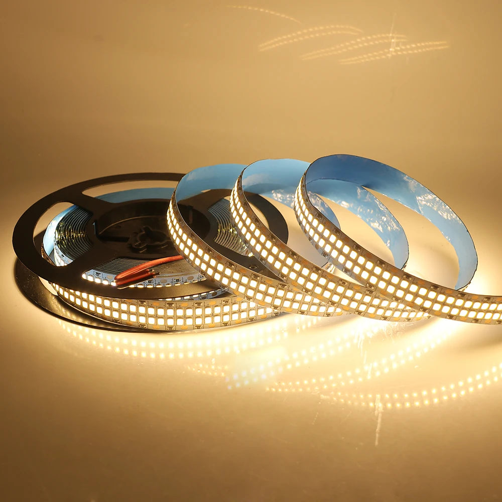 5M LED Strip Light DC 12V 24V 2835 Flexible Ribbon Diode Light 60/120/240/480 LED Stripe Warm Natural Cold White Luces Led Tape