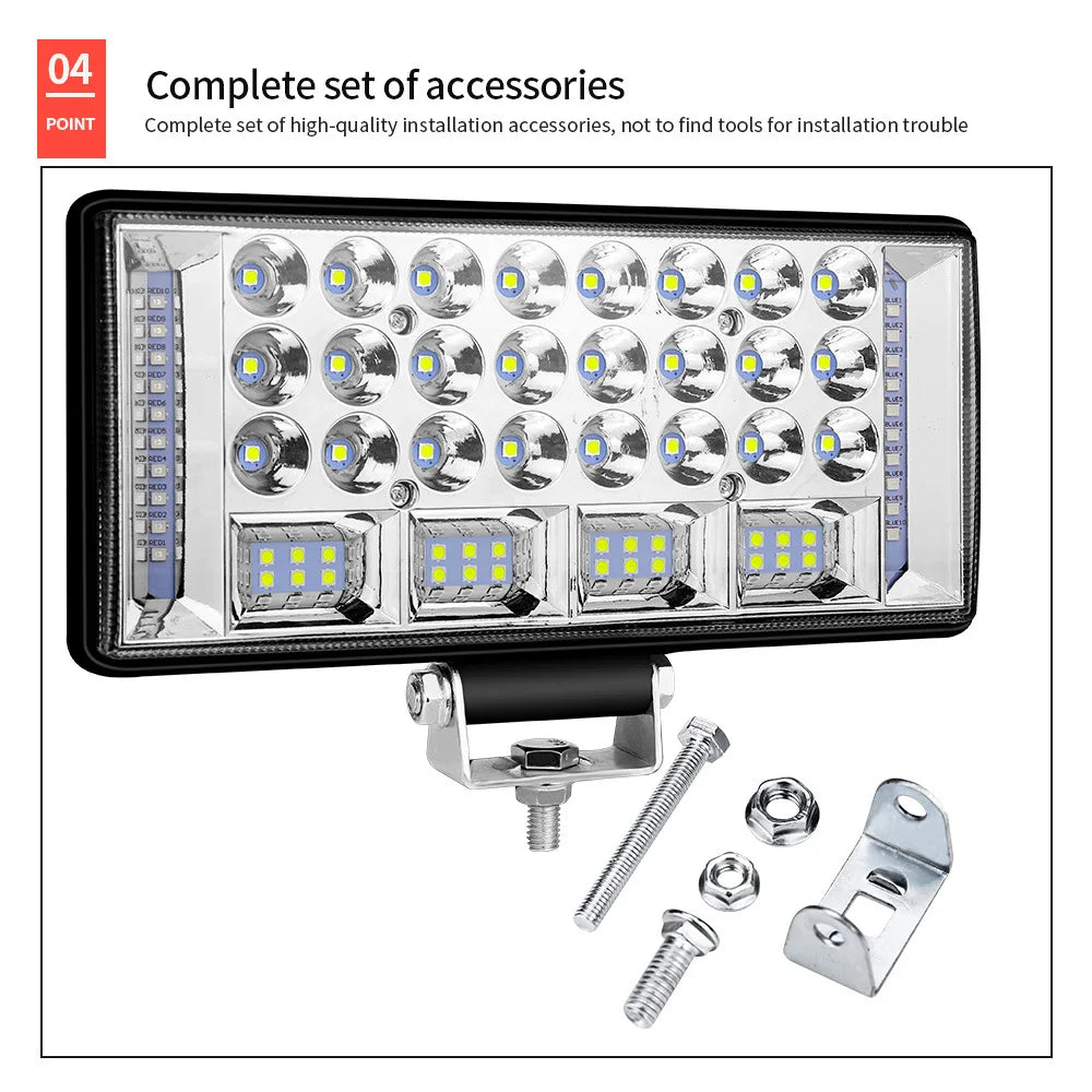 4'' 5'' 6'' 7 Inch LED Light Bar Offroad Spot Flood LED Work Light for Truck Car Boat Tractor 4x4 Atv Headlights 12V 24V