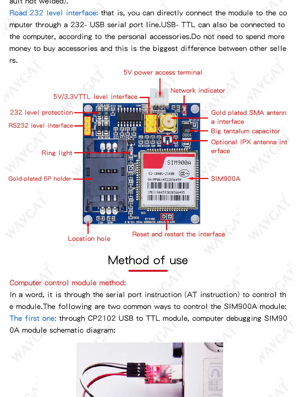 SIM900A SIM900 V4.0 Kit MINI Wireless Extension Module GSM GPRS Board Antenna Tested Worldwide Store for arduino