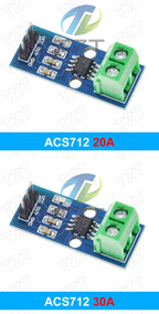 1/3PCS Hot Sale ACS712 5A 20A 30A Range Hall Current Sensors Module ACS712 Module For Arduino 5A 20A 30A