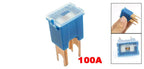 X Autohaux Car Straight Terminal 80A Slow Blow Male 2 Blades Adapter In Pal Fuse Universal Black Auto Accessories