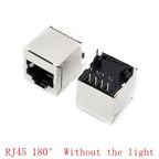 5/10Pcs RJ45 8P8C Female Socket Metal Shell Network Ethernet Cable Connector Interface PCB Mount Board Jack RJ-45 8pin