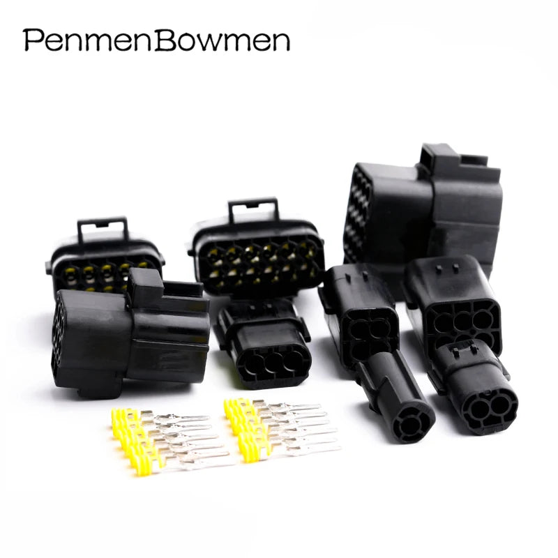 1 Set 1 2 3 4 6 8 10 12 16 Pin Car Truck Socket Oxygen Electrical Cable Connectors Waterproof Female Male Wire Harness Plug