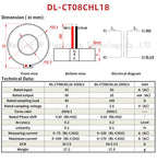 NJXSE DL-CT08CHL18 Micro Precision Current Transformer 1000/1 2000/1 10A 20A 30A 50A 100A AC High Quality Current Transformer CT