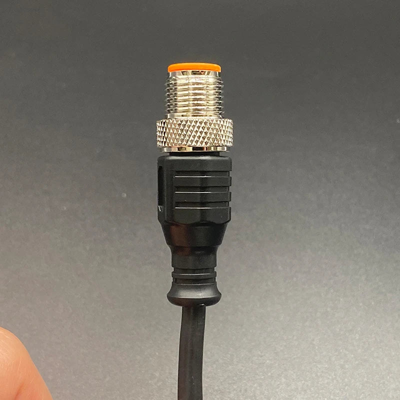 Cloweit M12 3 4 5 8 Pins PVC LED IP67 Sensor Cable Connector Type A Socket Plug 2m Waterproof  Male&Female Straight Angle