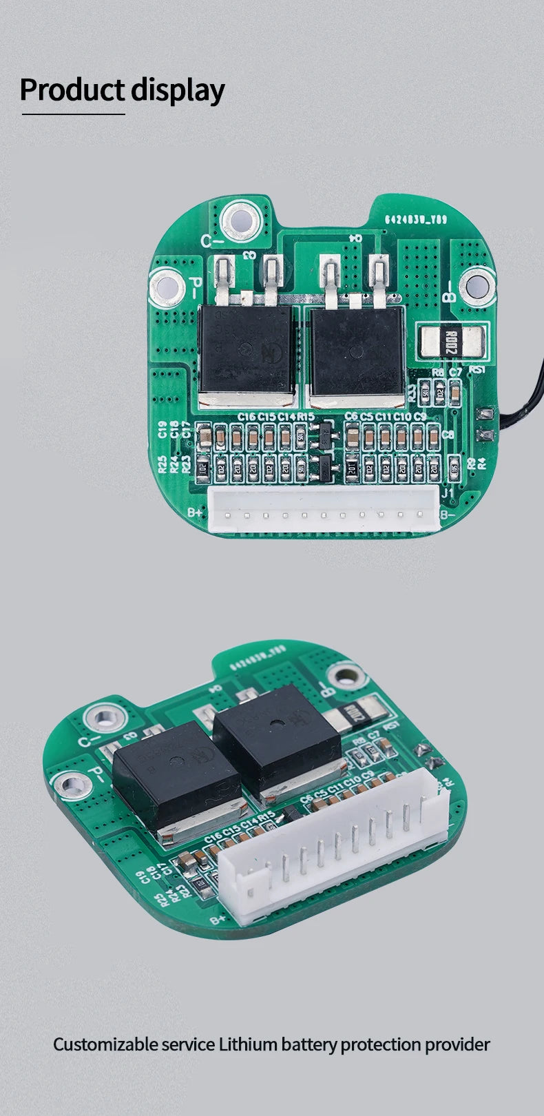 Bisida 10S 36V BMS 15A Different ports Integrated IC For Scooter 18650 Battery