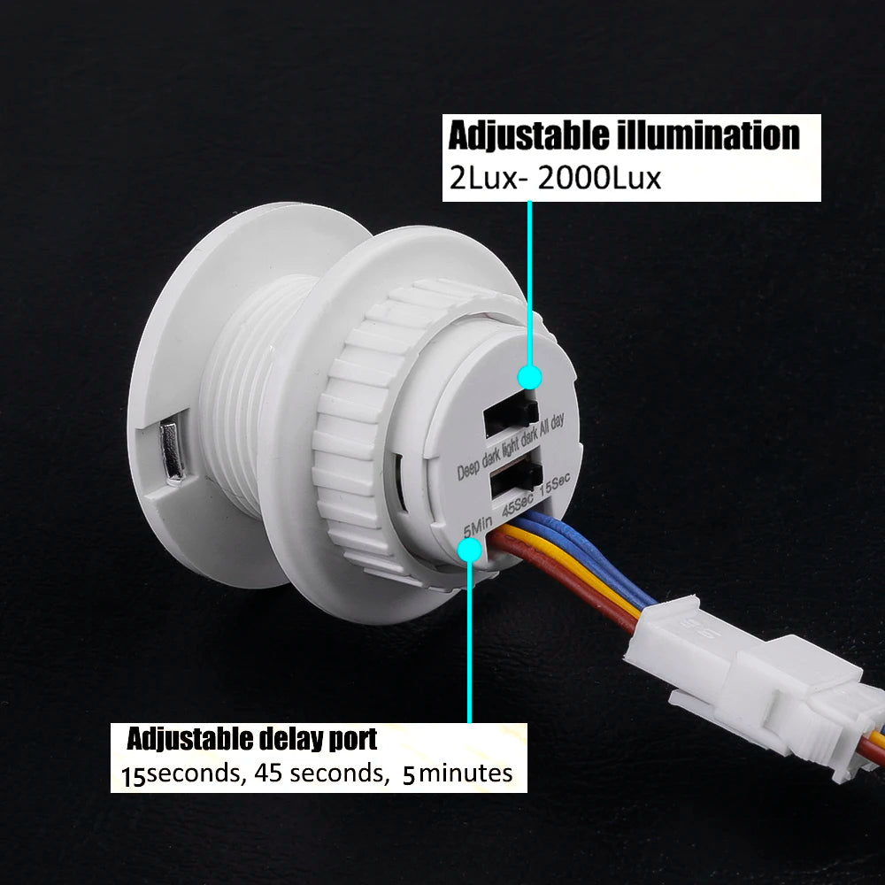 110V 220V Mini PIR Sensor Detector Smart Switch  LED PIR Infrared Motion Sensor Detection Automatic Sensor Light Switch
