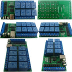DC 12V 24V 8ch Optically Isolated IN USB COM Relay Module UART RS232 Serial Port Switch Board Digital Collector PLC
