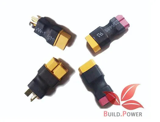 Amass Adapter XT60 to XT90 EC5 EC3 TRX T Deans XT30U Female Male Connectors 4.0mm Banana Plug RC Lipo Battery Control Parts DIY