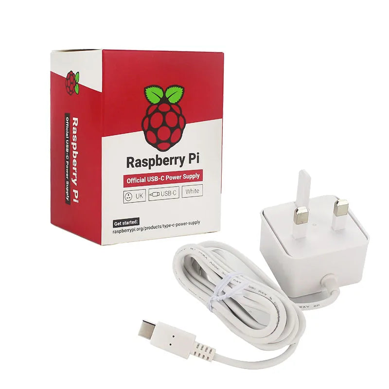 Original Raspberry Pi 4 Model B Official Power Adapter 5.1V 3A for Raspberry Pi 4 USB Type-C Power Charger EU US UK Plug supply