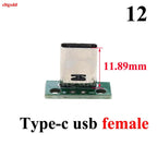 1pcs Micro Mini USB Type C USB 2.0 3.0 Male Female PCB Connector 90 Degree Data Charging Cable Jack Test Board with Pin Header