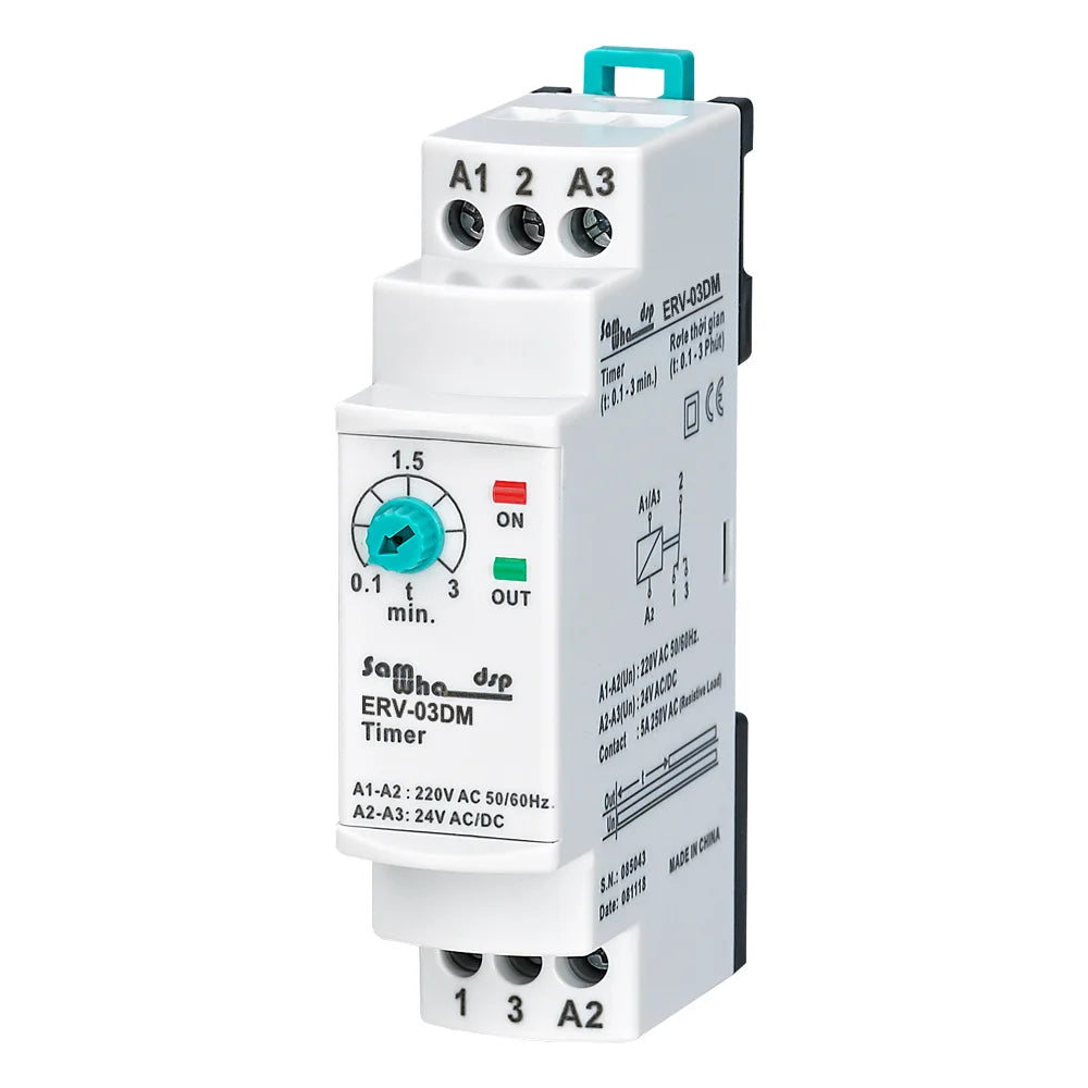 Samwha-Dsp ERV-XXM Off Delay Time Relay Electronic Adjustable