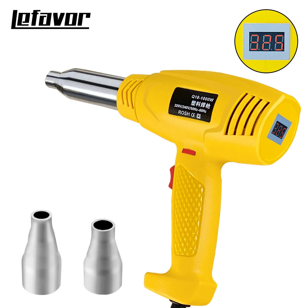750W hot air gun Heat Gun Adjustable temperature welding gun Auto plastic pipe welding repair tool 100-600 degrees