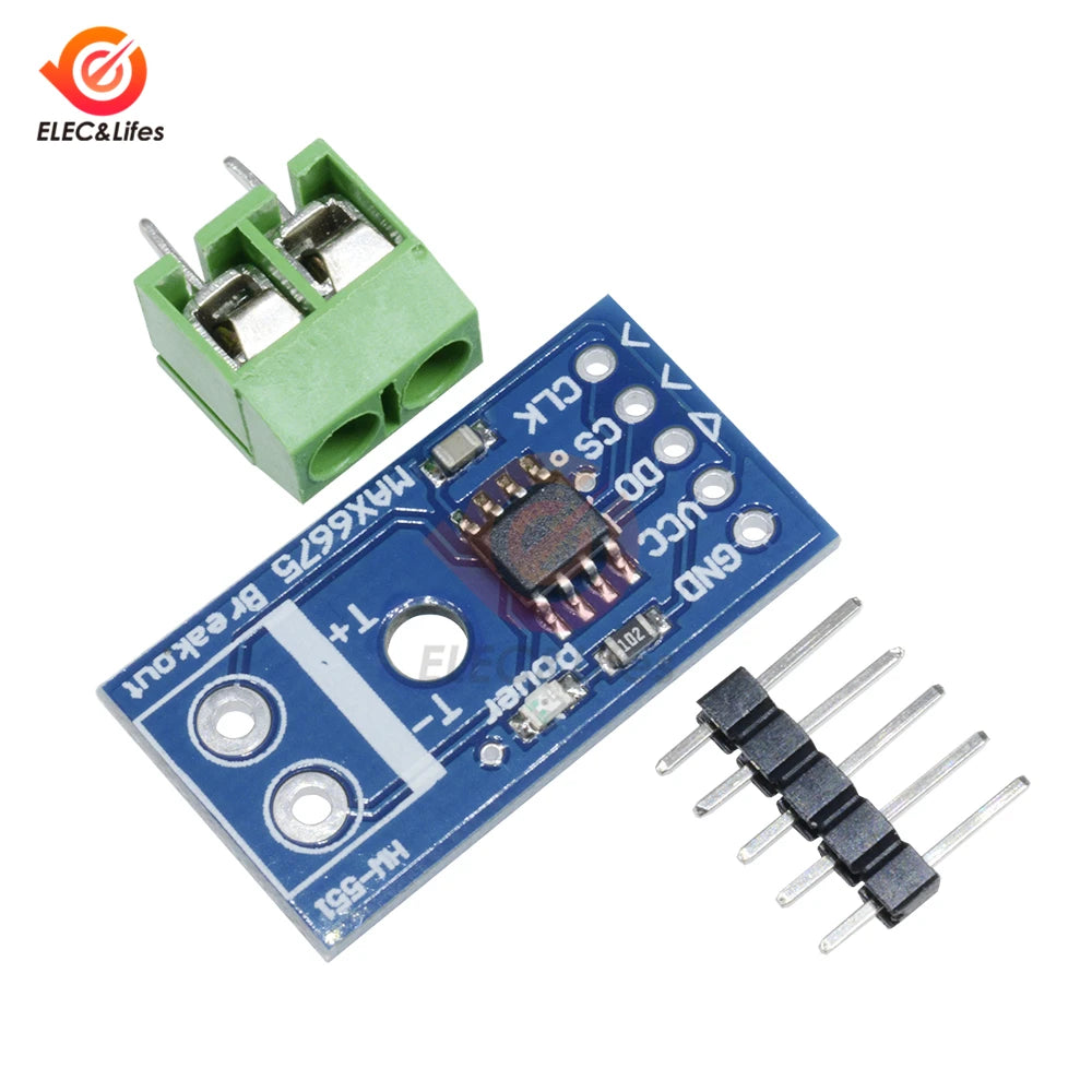 5V 50mA MAX6675 Module + K Type Thermocouple Module Temperature Sensor Tester -200-1300°C Module with Dupont Cable for arduino