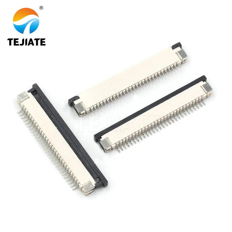 10PCS FFC/FPC Connector Flat Cable Socket 1.0MM Adapter 16/18/20/22/24/26/28/30/40P Down Drawer Type Plug Kit