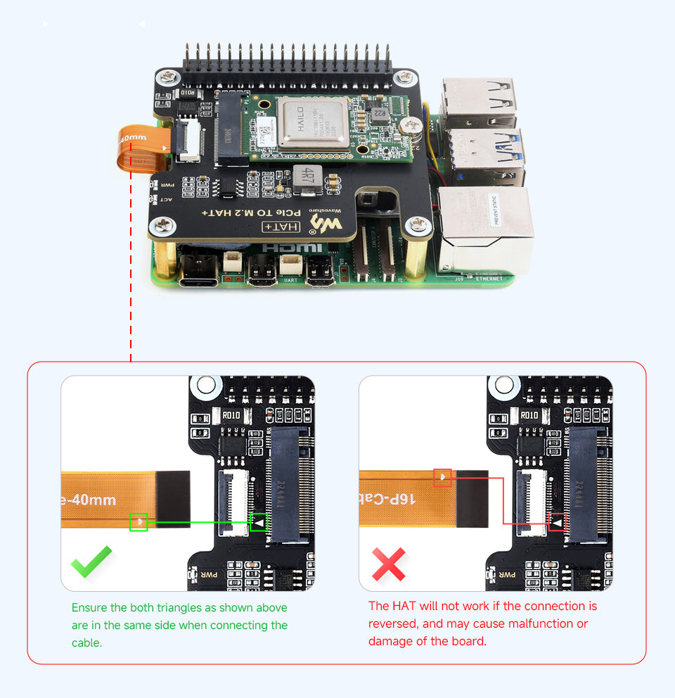 Hailo-8 M.2 AI Accelerator Module Based On the 26TOPS Hailo-8 AI Processor Suitable For Raspberry Pi 5