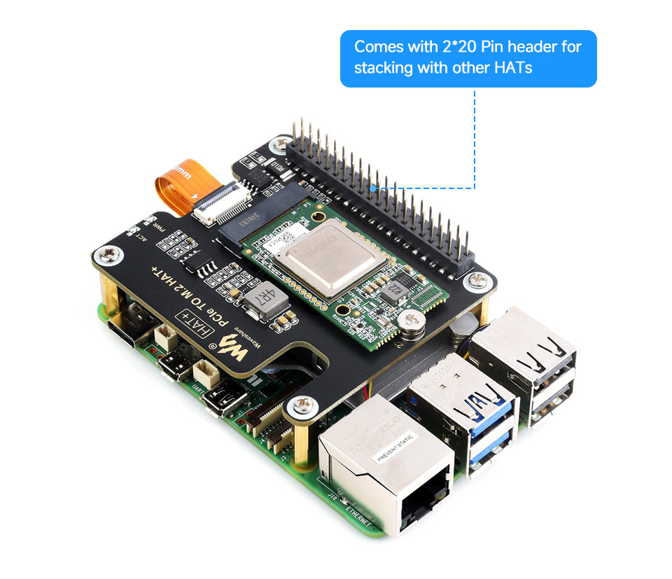 Hailo-8 M.2 AI Accelerator Module Based On the 26TOPS Hailo-8 AI Processor Suitable For Raspberry Pi 5