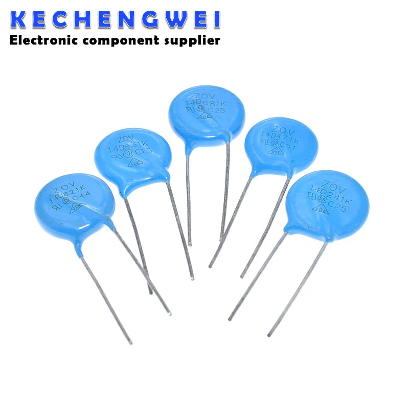 10pcs varistor piezoresistor 14D270K 14D470K 14D101K 14D151K 14D241K 14D271K 14D391K 14D431K 14D471K 14D561K 14D681K 14D821K