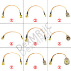 SMA Male Plug to SMA N TNC BNC UHF MCX MMCX TS9 CRC9 Straight Pigtail Cable RG316 for WIFI Wireless 3G 4G Modem NEW