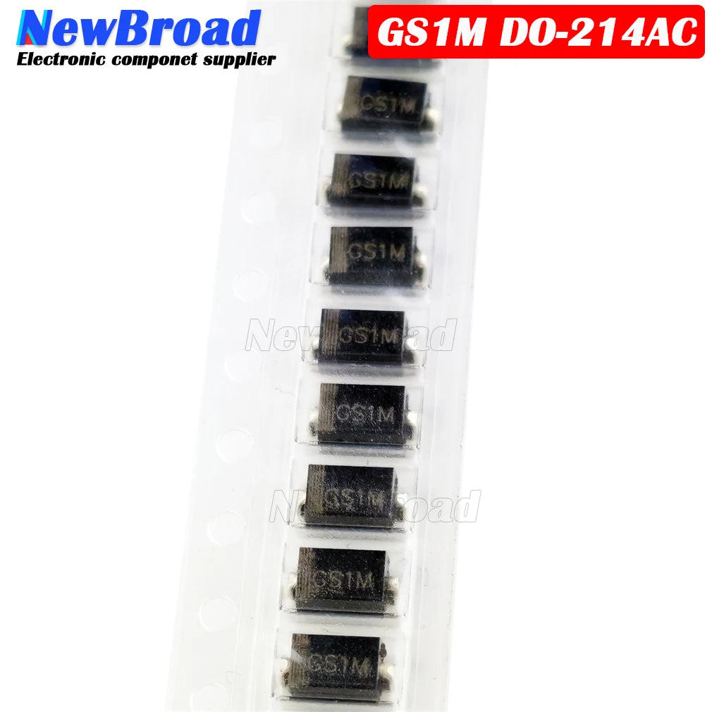 10PCS NEW High Voltage Fast Recovery Diode GS1M DO-214AC SMA 1000V 1A