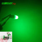 50pcs BA9S T4W #44 #47 Milk White Dome 2x 5630SMD Various Color Non Polarity AC DC 6V 6.3V Bally Pinball Game Machine Led Bulbs