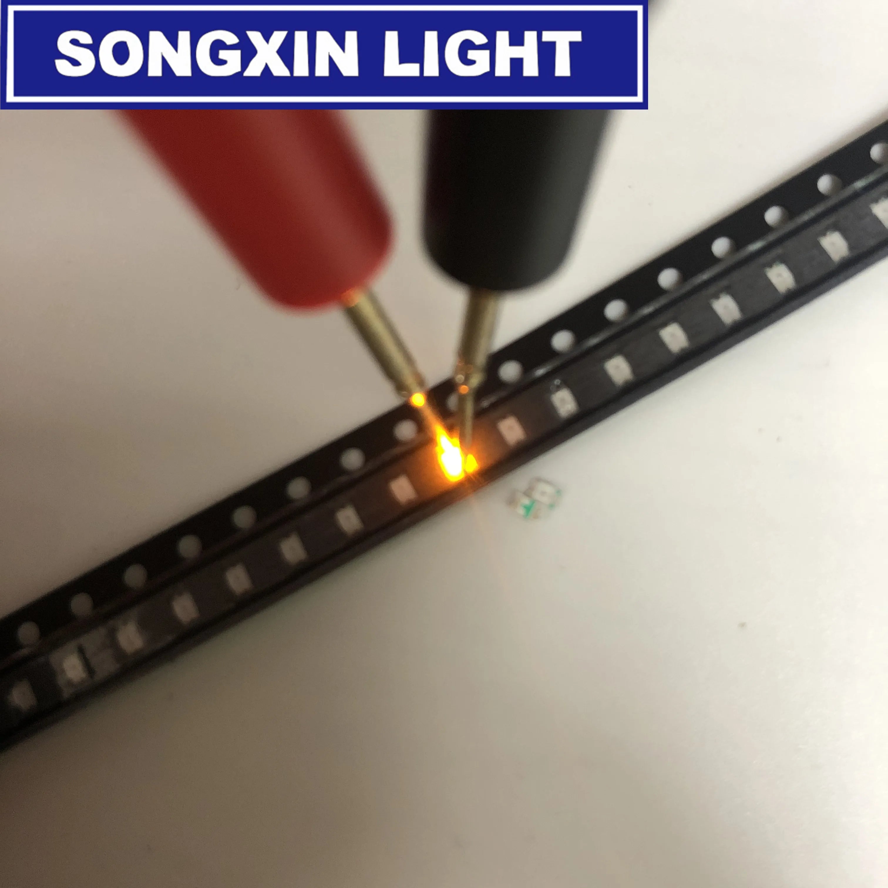 100pcs 0805 (2012) SMD LED Emitting Diode Kit Lamp Chip Light Beads Warm White Red Green Blue Yellow Orange UV Pink Micro 3V SMT