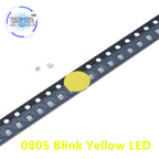 100pcs 0805 Flash LED SMD Diodes White RED Blue Green Yellow Orange RGB PLR Emitting Alto Brilho 0805 Blink Color Change
