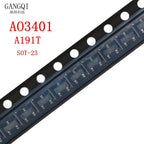100PCS AO3401 SOT23 A19T SOT-23 P-Channel MOSFET TRANSISTOR New In Stock