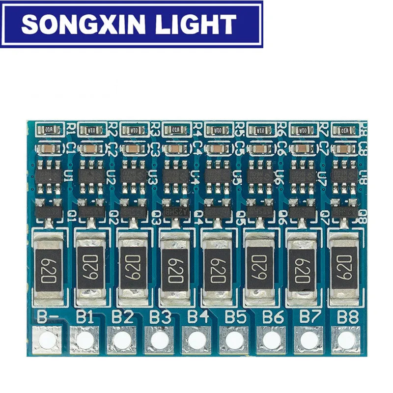 3S 4S 5S 6S 7S 8S 21V 4.2v Li-ion Balancer 18650 Balncing Full Charge Battery Balance Function Protection Board